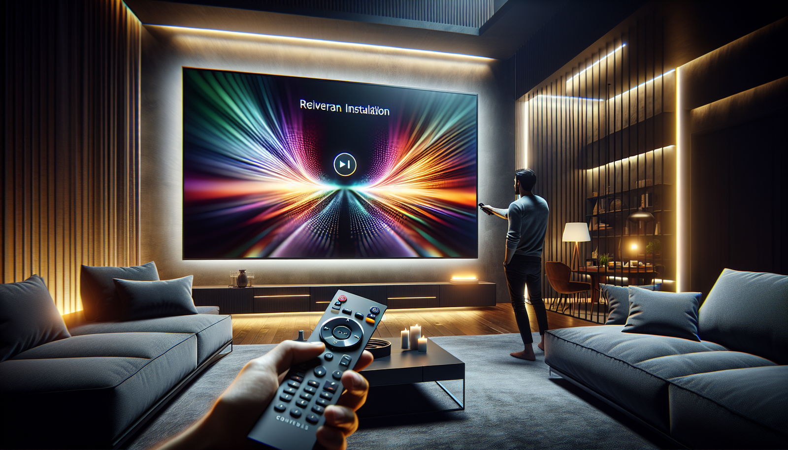 how to install a onn. on a tv mate. illustration