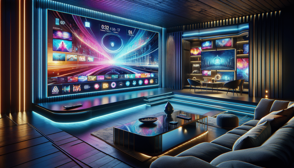 iptv service with 4k channels illustration