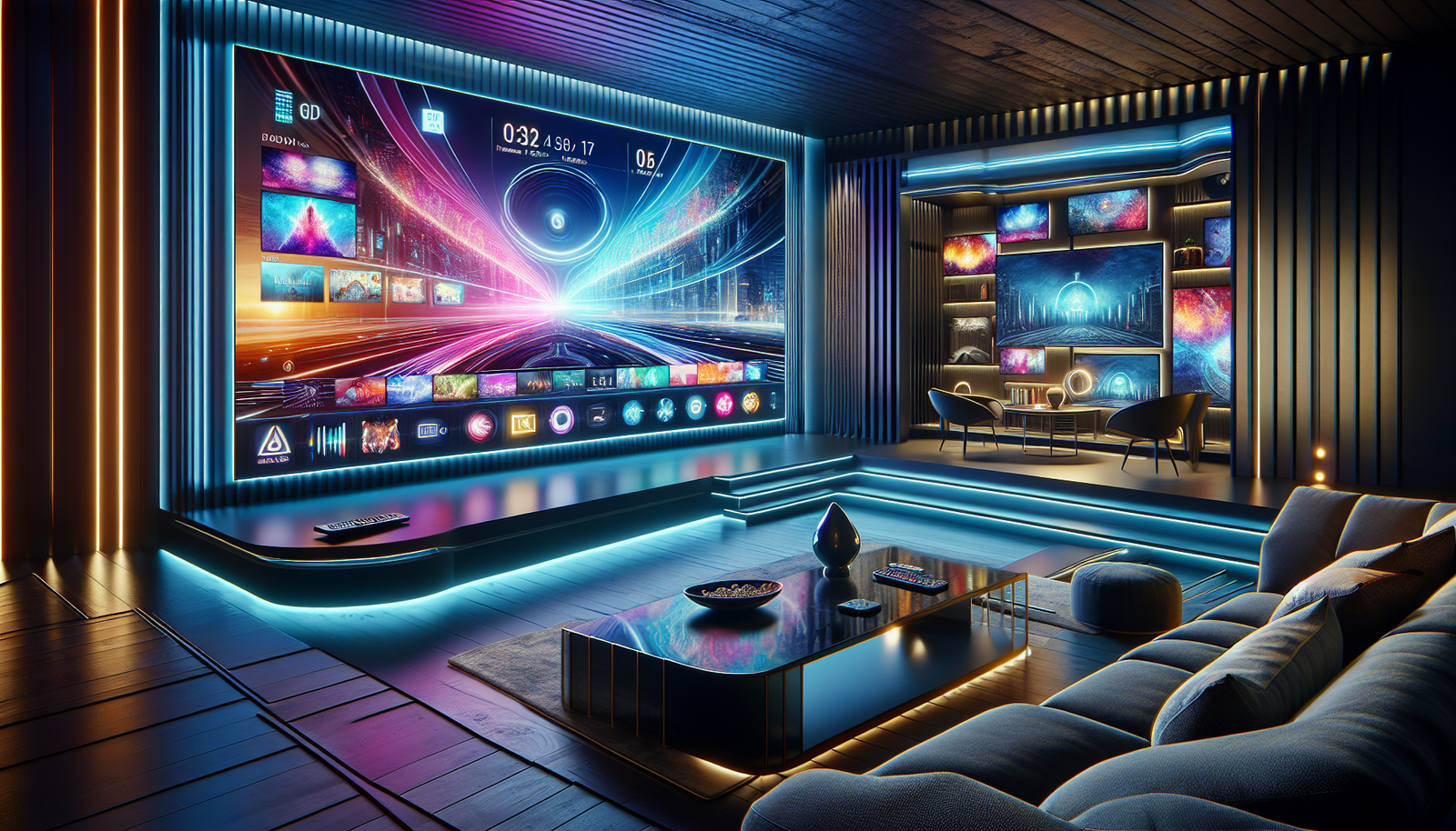 iptv service with 4k channels illustration